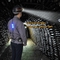 15000lux Mining Helmet Light Rechargeable LED Miner Cap Lamp With Blue Flashing Rear Light