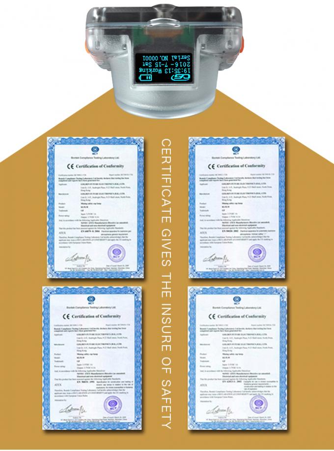 ATEX-gecertificeerde draadloze OLED-mijnlamp met inductieoplaad voor ondergrondse mijnbouw 8