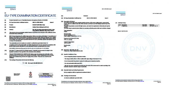 KL6LM ATEX gecertificeerd 15000Lux mijnbouw koplamp IP67 waterdicht, oplaadbaar en draadloos 5