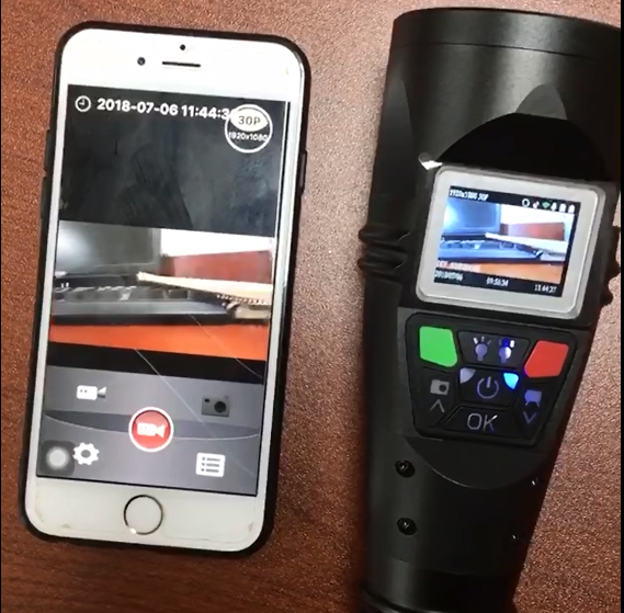 Hightech oplaadbare LED zaklamp met GPS en WiFi voor spoorwegvideobewaking 7