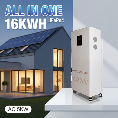 NK005A 51.2v 48v Alles-in-één 5Kw-omvormer en 15Kwh16 Kwh LifePo4-batterij Zonne-energie Energieopslagsysteem voor thuis