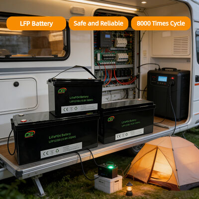 Lichte Lifepo4 opslagbatterijen12.8v 50-400ah BMS beschermde lithiumbatterijcel voor zonne-energiesystemen