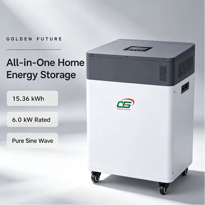 Groothandel 6kW 51.2V 15KWH LiFePO4 All-in-One Hybride Zonne-omvormer met Energieopslagbatterij voor Noodstroomvoorziening Thuis